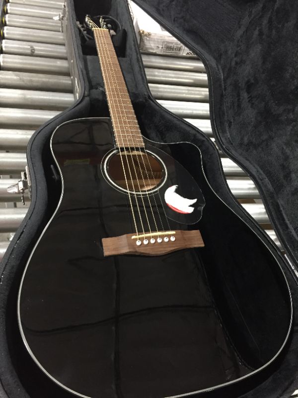 Photo 2 of Fender CD-60SCE Acoustic-Electric Guitar - Dreadnought Body Style - Black Finish