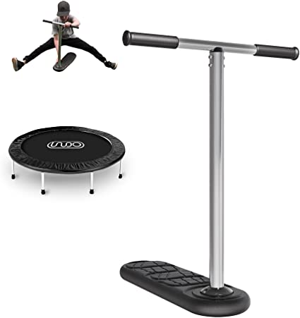 Photo 1 of The Indo Trick Scooter Upgraded - Trampoline Scooter & Pro Scooter for Kids - Trick Scooter for Kids Ages 6 - 12 - Practice & Improve Scooter Tricks from Home - Indoor & Outdoor Stunt Scoote