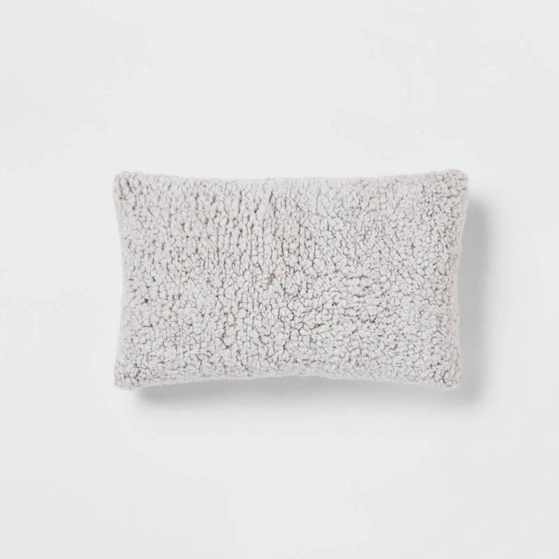 Photo 1 of 3 PACK Tipped Sherpa Throw Pillow - Threshold™

