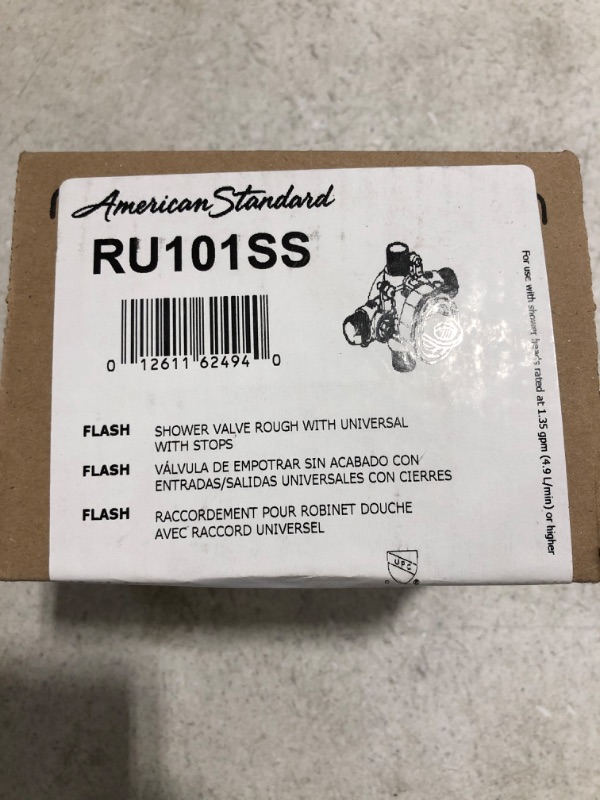 Photo 6 of AMERICAN STANDARD Flash Shower Rough-In Valve with Universal Inlets and Outlets with Screwdriver Stops
