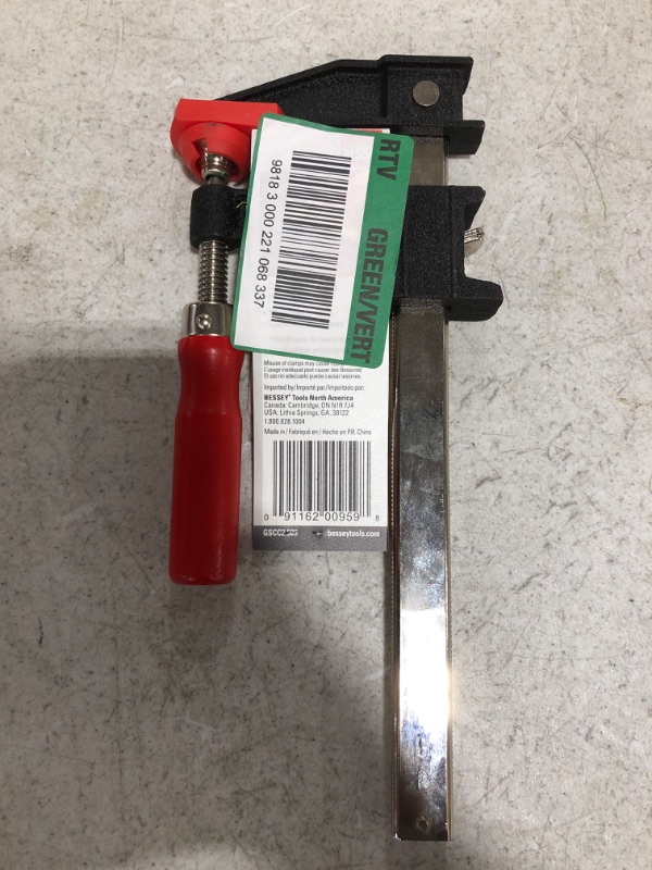 Photo 5 of BESSEY Clutch Style 6 in. Capacity Bar Clamp with Wood Handle and 2-1/2 in. Throat Depth
