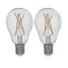 Photo 1 of 60-Watt Equivalent A15 Intermediate Dimmable CEC Clear Glass LED Ceiling Fan Light Bulb, Daylight 5000K (2-Pack)
