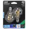 Photo 2 of 60-Watt Equivalent A15 Intermediate Dimmable CEC Clear Glass LED Ceiling Fan Light Bulb, Daylight 5000K (2-Pack)
