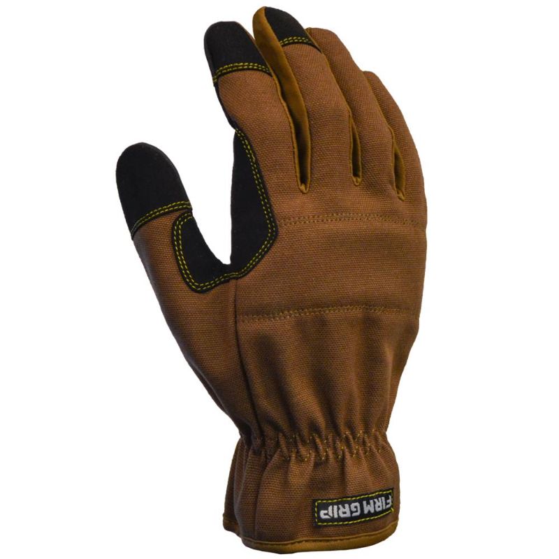 Photo 1 of FIRM GRIP Duck Utility Extra Large Slim Glove (1-Pair), Brown
