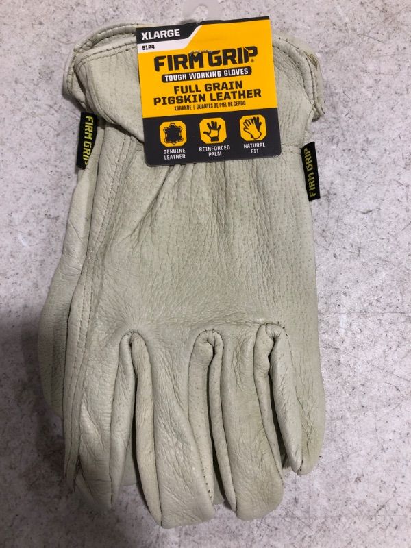 Photo 4 of FIRM GRIP X-Large Grain Pigskin Leather Work Gloves
