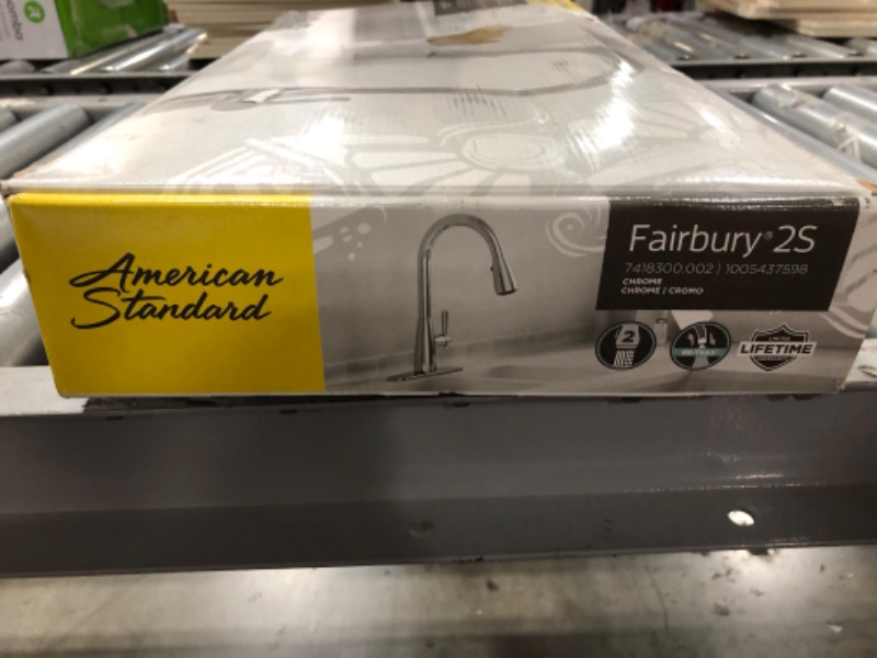 Photo 7 of AMERICAN STANDARD Fairbury 2S Single-Handle Pull-Down Sprayer Kitchen Faucet in Stainless Steel. NEW, OPEN BOX. 
