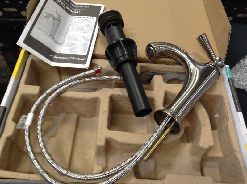 Photo 1 of AMERICAN STANDARD Rumson Single Hole Single-Handle Bathroom Faucet in Brushed Nickel 

