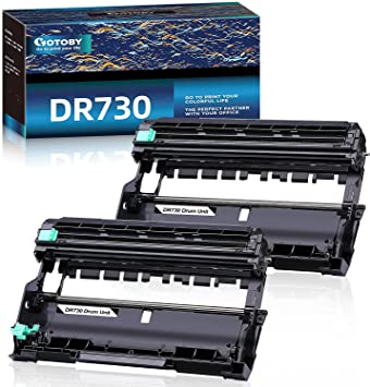 Photo 1 of GOTOBY Compatible Drum Unit Replacement for Brother DR730 DR 730 DR-730 for Brother HL-L2395DW HL-L2390DW HL-L2350DW HL-L2370DW DCP-L2550DW MFC-L2750DW MFC-L2710DW Printer (2 Drum Unit, NOT Toner)