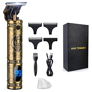 Photo 1 of Hair Clippers for Men, Suttik Professional Hair Trimmer for Barber, Beard Trimmer for Men, T-blade Hair Edgers Clippers, Gold Knight Close-cutting Trimmers, Cordless Clippers for Hair Cutting