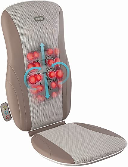 Photo 1 of HoMedics Shiatsu Massage Cushion with Heat for Full, Upper, and Lower Back, Deep Kneading Massager, Fits Most Chairs for Home or Office Use, Custom Comfort with 3 Zones for Targeted Control