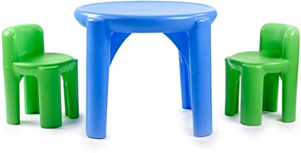 Photo 1 of Little Tikes Bright 'n Bold Table & Chairs, Green/Blue