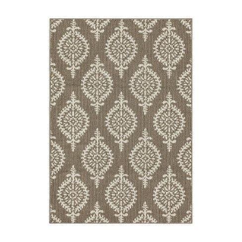 Photo 1 of 4'x5'6" Paisley Tufted Accent Rugs Gray - Threshold™ : Target