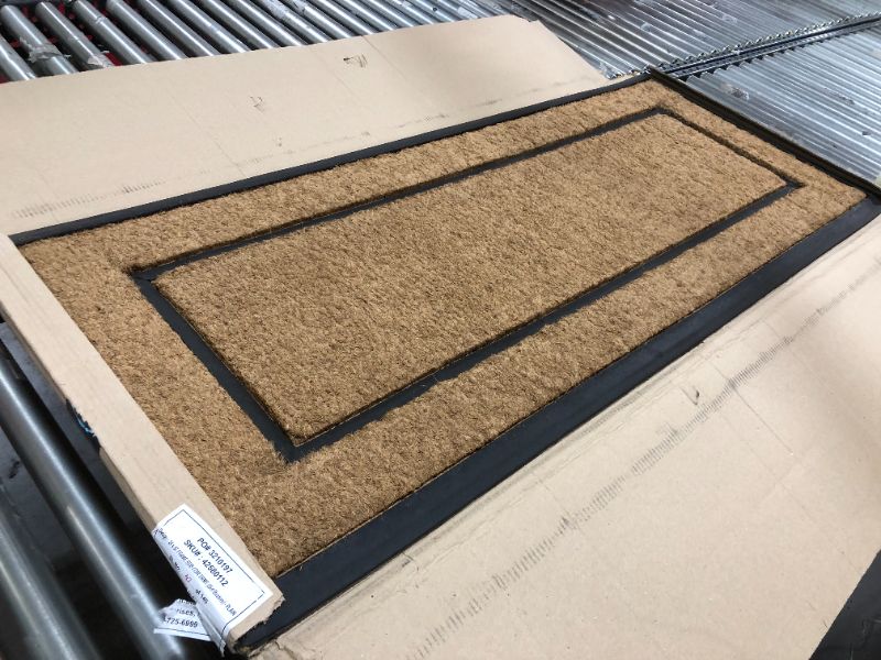 Photo 2 of 18105 Coir/Rubber Frame 24" X 57" Mat, Plain
