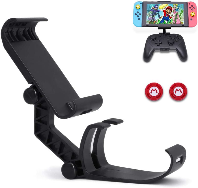 Photo 1 of Dainslef Switch Controller Holder for Switch/Switch Lite, Foldable Nintendo Switch Mount, Switch Pro Controller Grip(Controller/Switch/Switch Lite Not Included and Only Fit Offical Controller)
