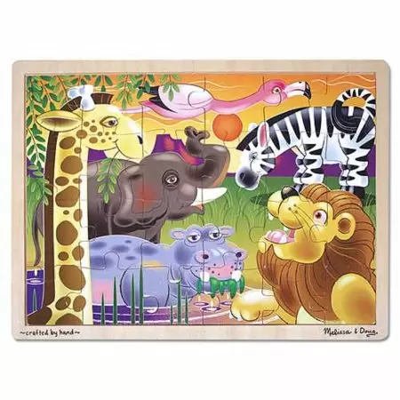 Photo 1 of Melissa & Doug African Plains Jigsaw Puzzle, Multicolor
