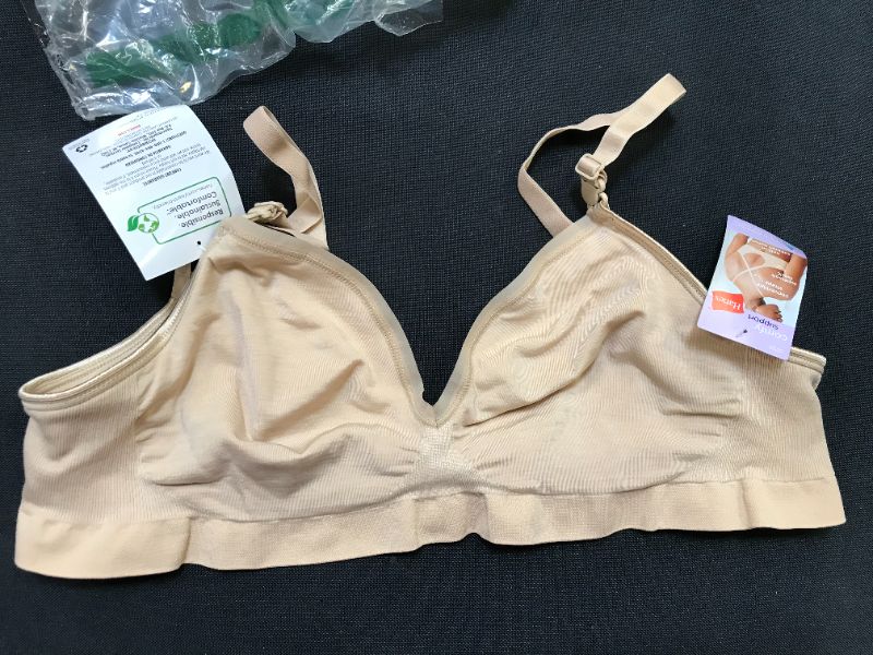 Photo 5 of Hanes Women's Convertible Wireless Bra G795, SIZE LARGE, BEIGE

