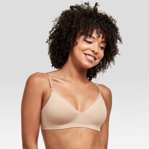 Photo 1 of Hanes Women's Convertible Wireless Bra G795, SIZE LARGE, BEIGE

