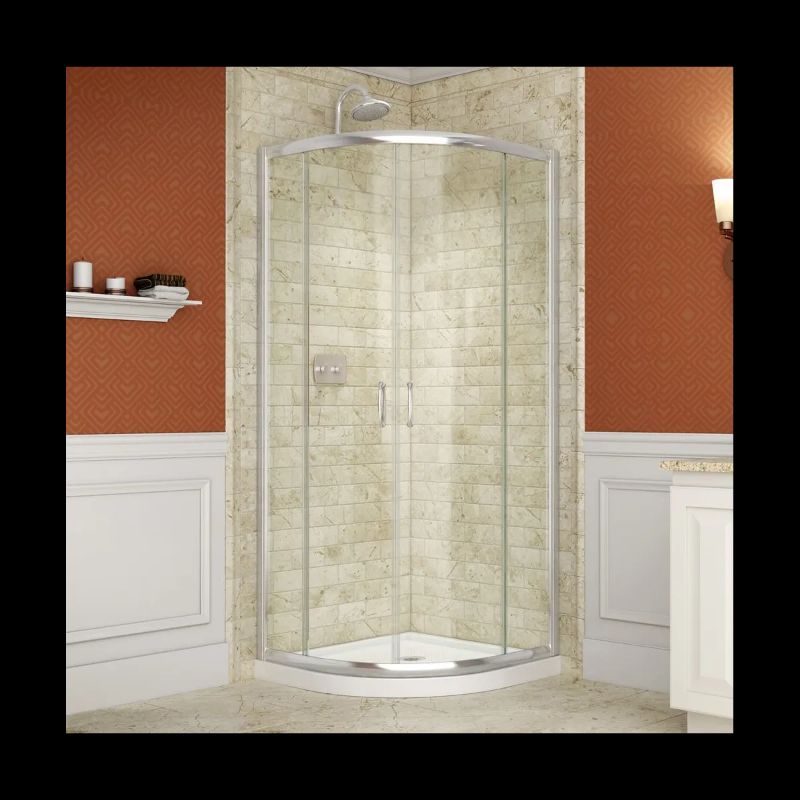 Photo 1 of DreamLine Prime 34-3/8" X 34-3/8" Frameless Sliding Shower Enclosure