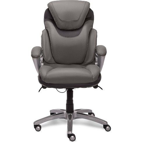Photo 1 of AIR Health and Wellness Executive Chair Gray Leather - Serta

