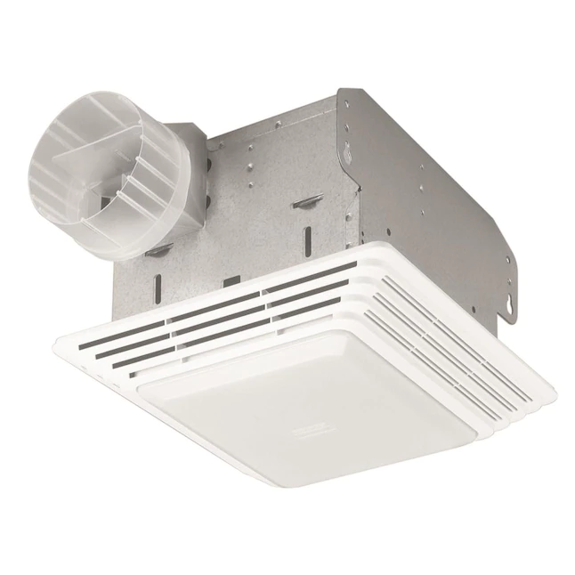 Photo 1 of Broan 2.5-Sone 50-CFM White Lighted Bathroom Fan