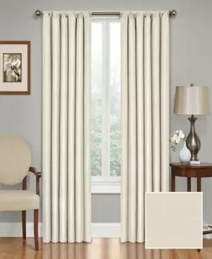 Photo 1 of 84"x42" Kendall Thermaback Blackout Curtain Panel, Ivory - Eclipse