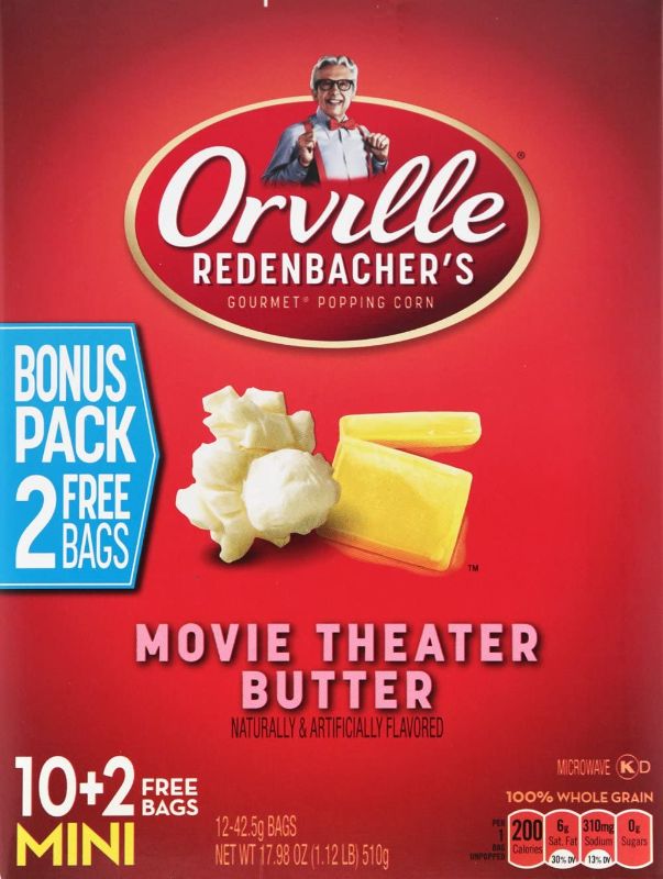 Photo 1 of 6 BOXES Orville Redenbacher's SmartPop! Butter, 1.5 Ounce Single Serve Bag 12 BAGS, BEST BY 10 DEC 2022