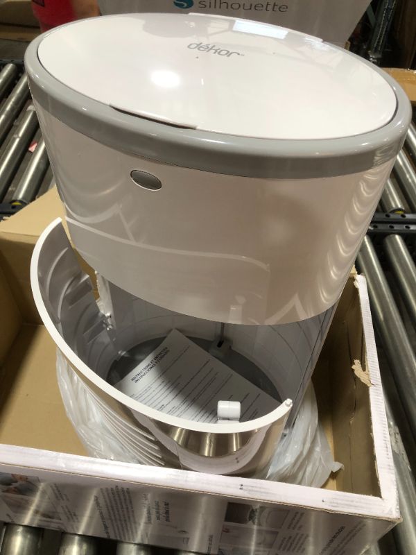 Photo 1 of Dekor Classic Hands-Free Diaper Pail | White | Easiest to Use | Just Step – Drop – Done | Doesn’t Absorb Odors | 20 Second Bag Change | Most Economical Refill System
