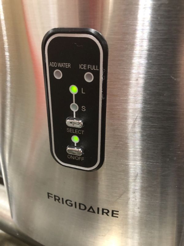 Photo 2 of Frigidaire - 26-Lb. Portable Ice Maker - Stainless steel
