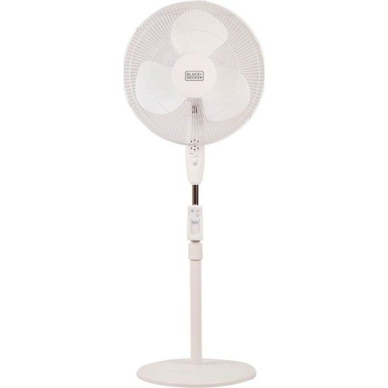 Photo 1 of Black+Decker - 16" Stand Fan - White