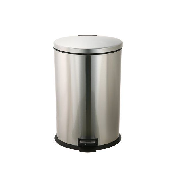 Photo 1 of Better Homes & Gardens 10.5 gal Stainless Steel Oval Garbage Can
