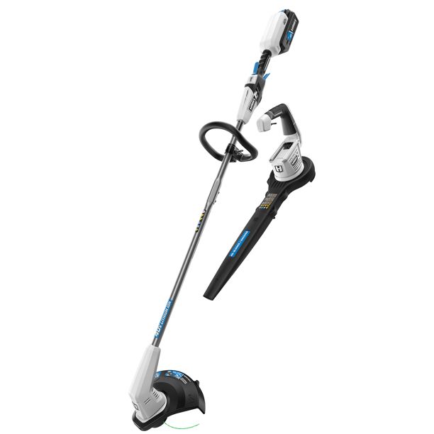 Photo 1 of HART 40-Volt Cordless 12-inch String Trimmer and Blower Combo
