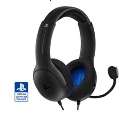 Photo 1 of PDP Gaming LVL40 Wired Stereo Gaming Headset with Noise Cancelling Microphone: Black - PlayStation 5, PlayStation 4, PC
