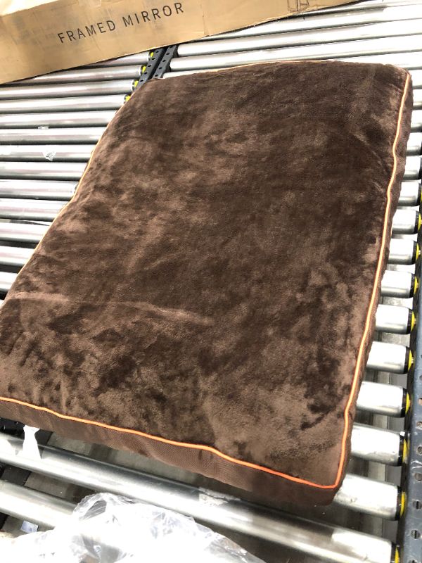 Photo 2 of Bedsure Waterproof Dog Beds for Large Dogs - Up to 75lbs Large Dog Bed with Washable Cover, Pet Bed Mat Pillows, Brown 36" x 27" x 4"

 