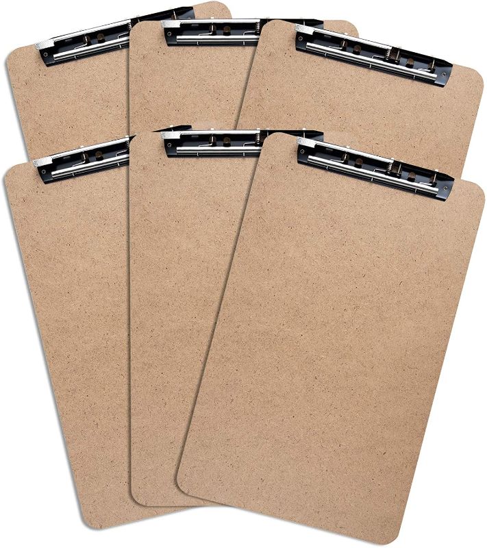 Photo 1 of Ledger Clipboards (6pc) XL Clipboard 19.5”x11.6” with Lever Hinge Clip for Legal Size Paper
