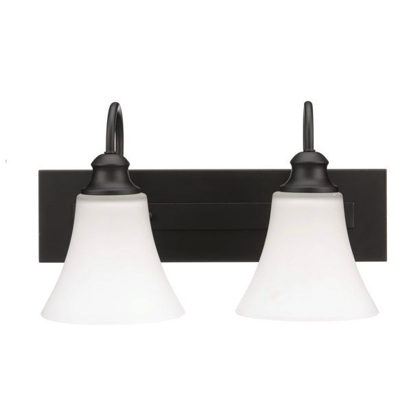 Photo 1 of Better Homes & Gardens Double Arm Curve Sconce Classic, Oil-Rubbed Bronze Finish
