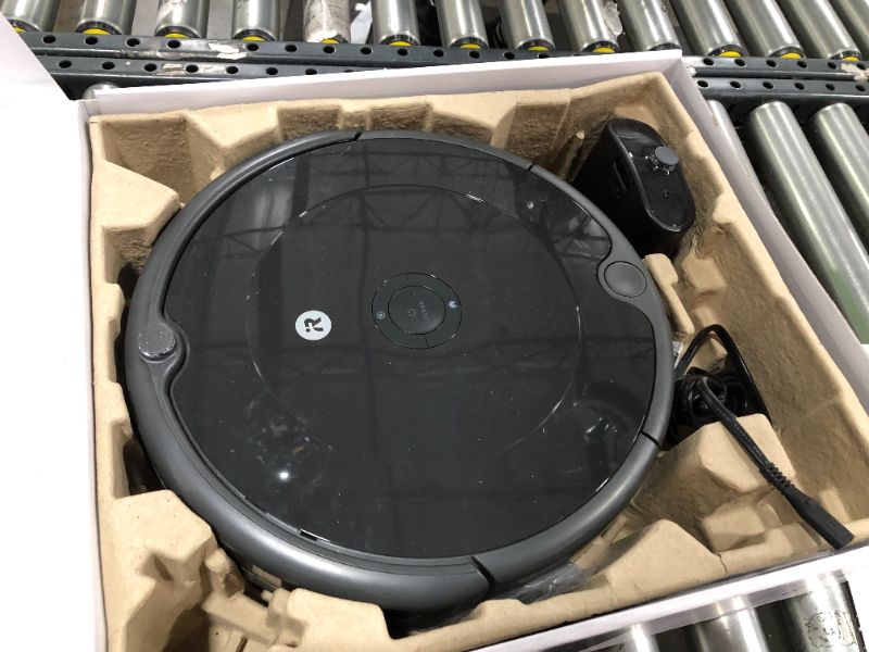 Photo 1 of iRobot Roomba 692 Robot Vacuum-Wi-Fi Connectivity, Personalized Cleaning Recommendations, Works with Alexa, Good for Pet Hair, Carpets, Hard Floors, Self-Charging, Charcoal Grey
