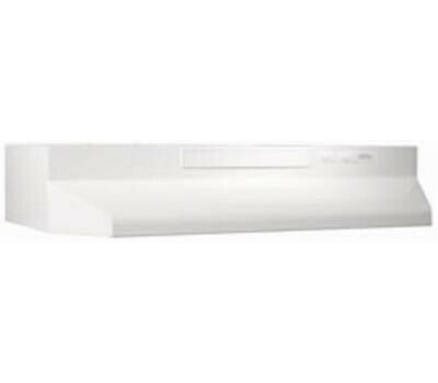 Photo 1 of Broan Nutone F403011 30 Inch Wht Conv Range Hood
