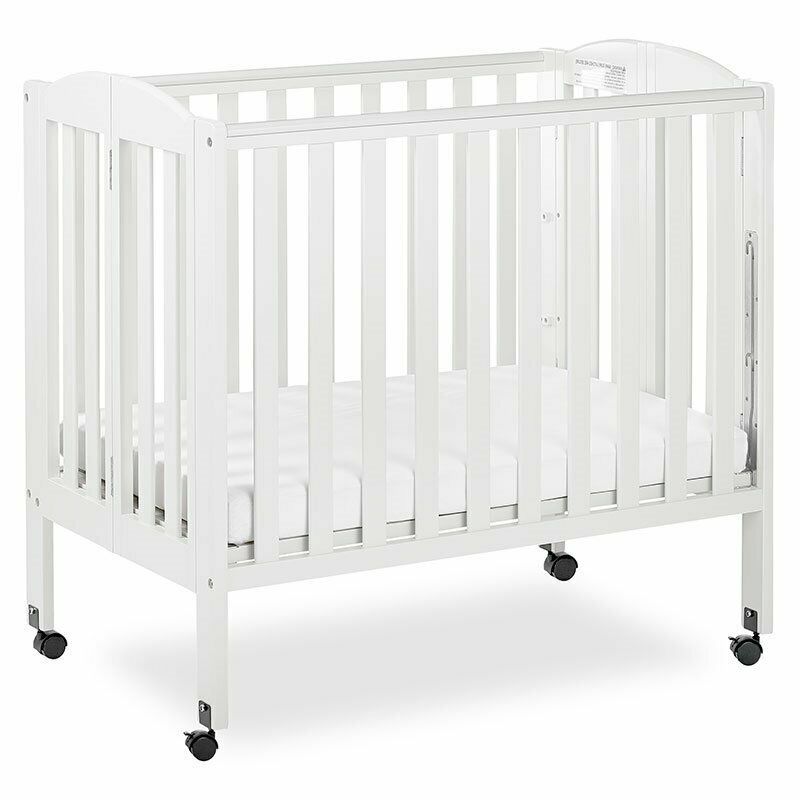 Photo 1 of Dream On Me 3-in-1 Folding Portable Crib in White
