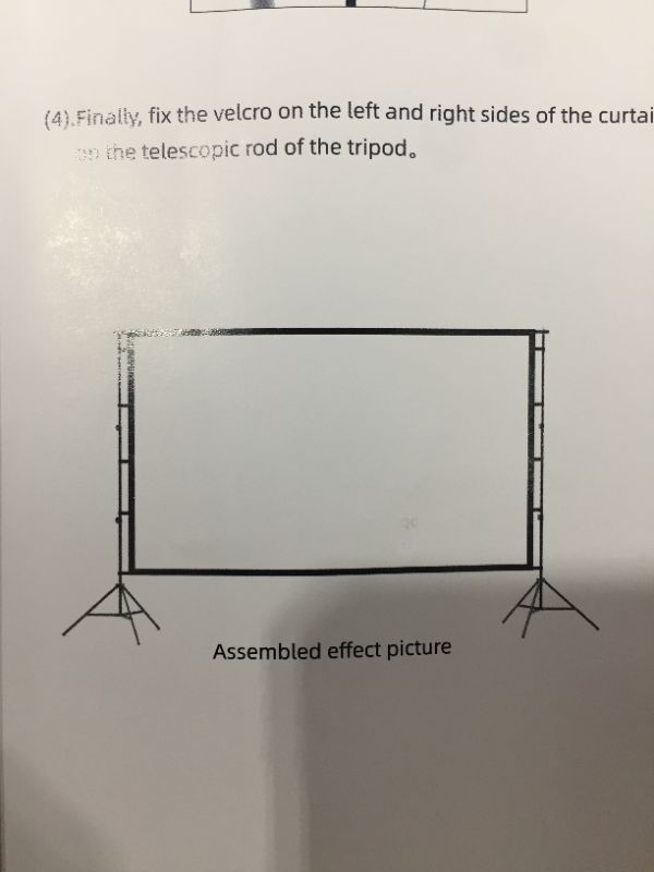 Photo 1 of  Portable Projector Screen HD Movie Screen