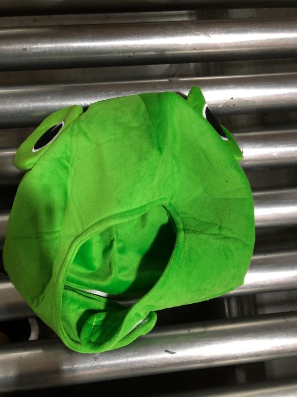 Photo 1 of CieKen Cartoon Funny Adorable Plush -Frog Hat Cosplay Costume Dress Up Hat
