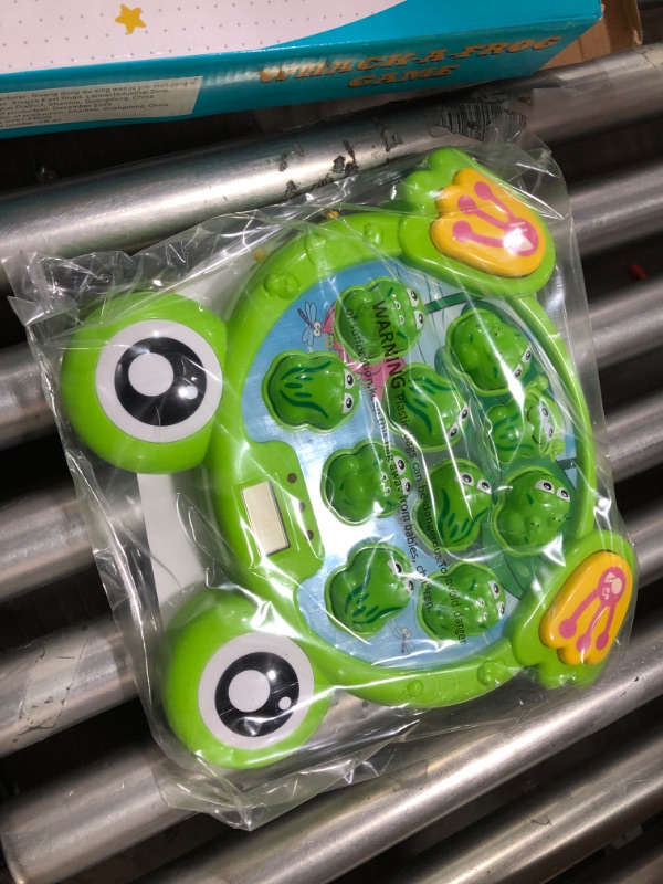 Photo 2 of YEEBAY Interactive Whack A Frog Game, Learning, Active, Early Developmental Toy, Fun Gift for Age 3, 4, 5, 6, 7, 8 Years Old Kids, Boys, Girls,2 Hammers Included
