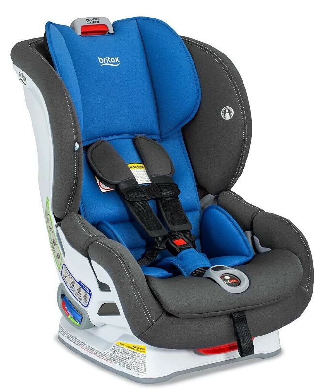 Photo 1 of Britax Marathon Clicktight Convertible Car Seat Child Safety Mod Blue SafeWash
