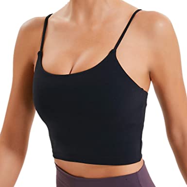 Photo 1 of Lemedy Women Padded Sports Bra Fitness Workout Running Shirts Yoga Tank Top
