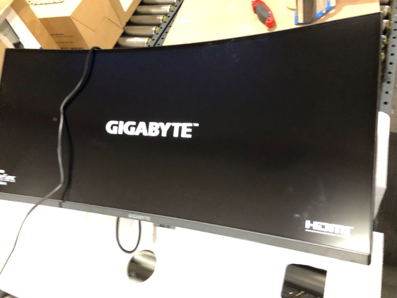 Photo 3 of GIGABYTE G34WQC A 34" 144Hz Ultra-Wide Curved Gaming Monitor, 3440 x 1440 VA 1500R Display, 1ms (MPRT) Response Time, 90% DCI-P3, VESA Display HDR400, FreeSync Premium, Black (G34WQC A-SA)
