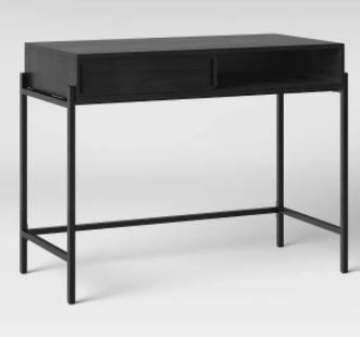 Photo 1 of Clarence Desk with Sliding Storage Black - Project 62™
