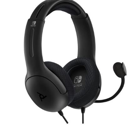 Photo 1 of PDP Gaming LVL40 Wired Stereo Gaming Headset with Noise Cancelling Microphone: Black - Nintendo Switch
