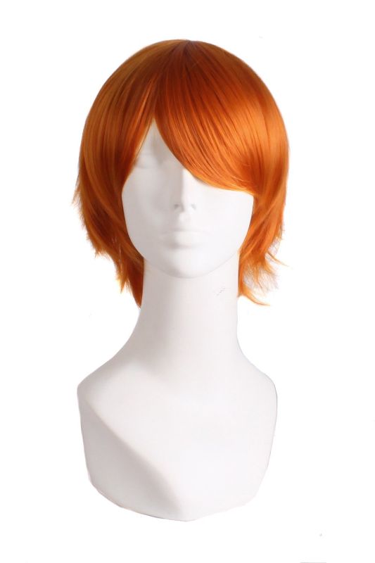 Photo 1 of MapofBeauty 12"/30cm Role Play Cosplay Wig Costume (Golden Orange)
