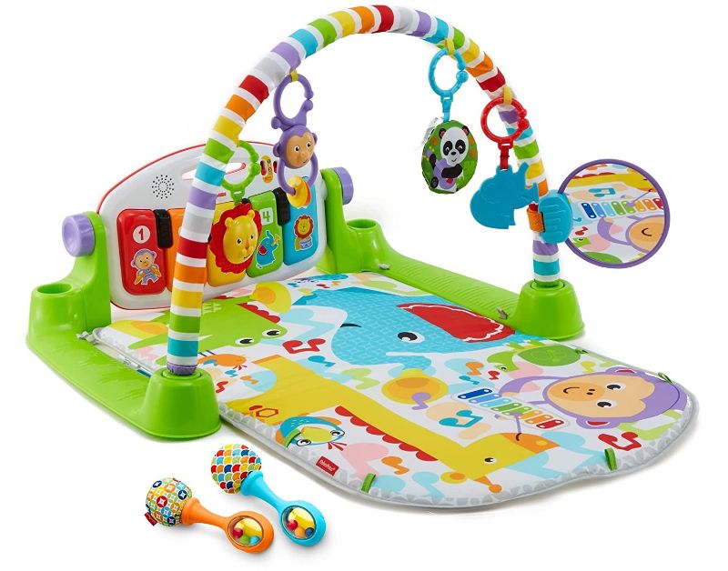 Photo 1 of Fisher-Price Deluxe Kick and Play Piano Gym and Maracas [Amazon Exclusive]
