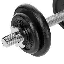 Photo 1 of Amazon Basics Adjustable Barbell Lifting Dumbells Weight Set with Case - 38 Pounds, Black (B071WSFSGC)