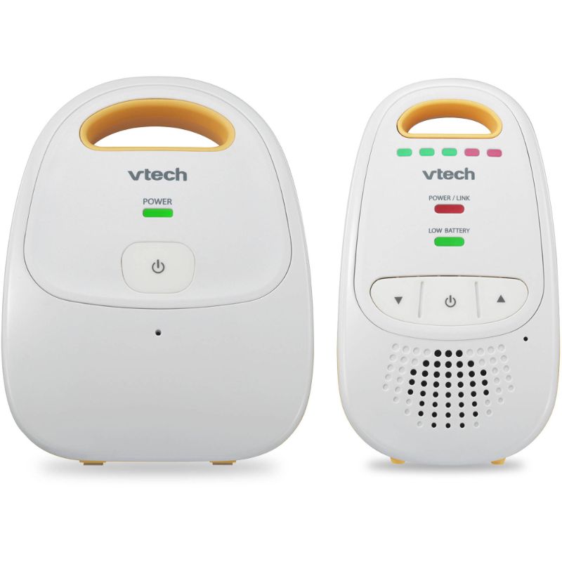 Photo 1 of VTech DM111 Safe & Sound DECT 6.0 Digital Audio Baby Monitor with Belt Clip 1 Parent Unit White
